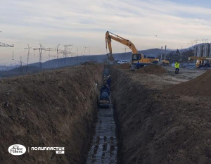 «ПОЛИПЛАСТИК Юг» участвует в устройстве системы отведения стоков мусоросортировочного комплекса в Дагестане 