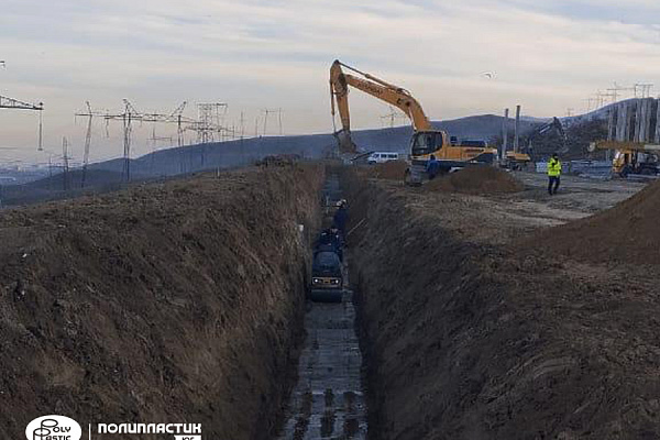 «ПОЛИПЛАСТИК Юг» участвует в устройстве системы отведения стоков мусоросортировочного комплекса в Дагестане 